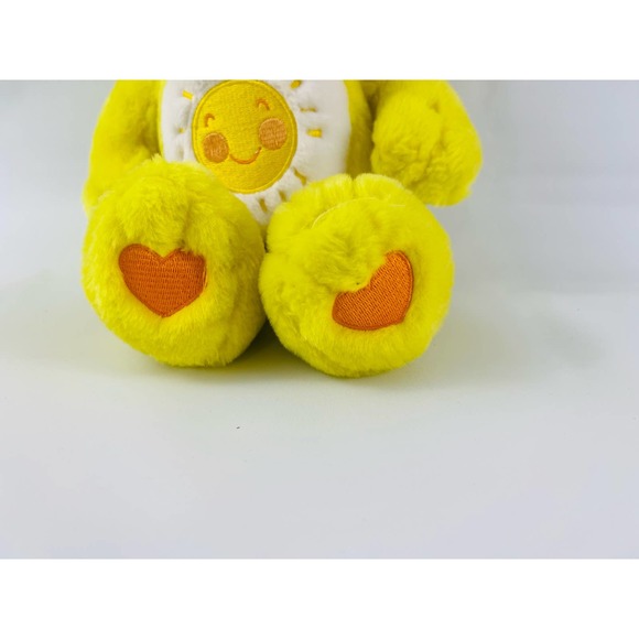Yellow Care Bears Sun Chest Heart Feet Funshine Bear 2007 Classic Vintage - Picture 5 of 8